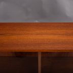 Deens Design Lage Teak Vitrinekast Met Originele Glazen Deuren, 1960S thumbnail 10