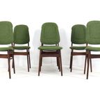 Set 6 Vintage Stoelen Eetkamerstoelen New Upholstery thumbnail 5