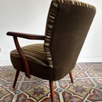 Vintage Gestreepte Fauteuil thumbnail 4