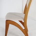 Set 8 Deense Stoel Stoelen 'Kettrup' Vintage New Upholstery thumbnail 4