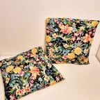 2 Retro Bloemen Kussens Retro Kussen thumbnail 2