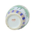 Vintage Chinese Vaas Waterlelies Geëmailleerd Porselein 32Cm thumbnail 7