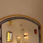 Vintage Organichse Spiegel Wandspiegel Mirror Goud Zwart thumbnail 10
