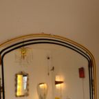 Vintage Organichse Spiegel Wandspiegel Mirror Goud Zwart thumbnail 4