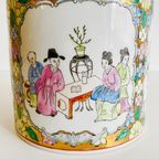 Vintage Chinese Handgeschilderde Theebus Porselein Pastel 1960’s thumbnail 6