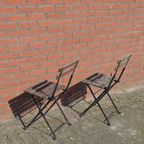 Zwart Metalen Bistrostoelen Set Van 2 thumbnail 5