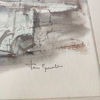 José Van Gucht - Aquarel - Chartres thumbnail 4
