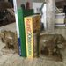 Boek Einde Marmeren boekensteunen, set van 2 zware decoratieve boekensteunen met antislip onderkant, thuiskantoor woonkamer decoratie ornamenten antislip boekenstoppers Boekensteunen Decoratief