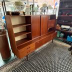 Topfrom - Teak Fineer Highboard - Ca. 1960 - In Goede Staat thumbnail 8