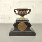Marmeren Pendule Met Bronzen Coupe thumbnail 8