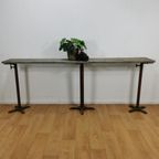 Industriële Sidetable, Muurtafel, Wandconsole Metalen Poten thumbnail 2