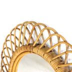 Franco Albini Rotan Spiegel Vintage thumbnail 13