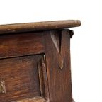 Vintage Bureau / Antieke Massief Bureau Met Lades thumbnail 4