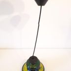 * Vintage Hanglamp Keramieke Lamp Jaren 70 Gele Lamp thumbnail 7