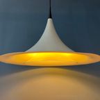 Mid Century Deense Witte Space Age Heksenhoed Hanglamp thumbnail 2