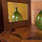 Vintage Eikenhouten Lijst Met Facet Geslepen Spiegel thumbnail 8