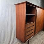 Ernst Dieter Hilker Vintage Jaren 60 Wandmeubel, Highboard thumbnail 22