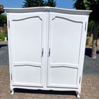 Brocante Queen Anne Kledingkast thumbnail 7