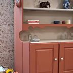 Vintage Retro Buffetkast Zachte Terracotta Kleur thumbnail 11