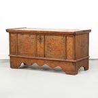 Antieke Beschilderde Bruidskist 1737 thumbnail 7