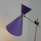 Dutch Design Purple Diabolo Floor Lamp, 1960S thumbnail 3
