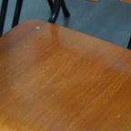 Set Van 10 Vintage Jaren ’60 Dutch Design Marko School/kantine/eetkamerstoelen Met Armleuningen thumbnail 20