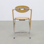 4X Postmoderne Klapstoel, Ruud-Jan Kokke Kembo, 1980S thumbnail 6