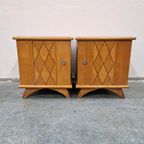 2 Vintage Nachtkastjes Nightstands Jaren 50 Nachtkastje thumbnail 4
