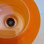 Oranje Vintage Glazen Hanglamp Oranje Hanglamp Retro Design thumbnail 6