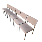 6 X No. 33 Dining Chair By Gijs Van Der Sluis For Van Der Sluis Stalen Meubelen, 1960s thumbnail 9