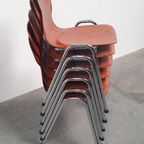 6x Eromes Pagholz Industriële Stapelbare Design Stoel thumbnail 3