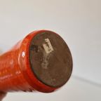Vintage Oranje Vaas Keramieke Vinrage Vaas Jaren 60 thumbnail 7