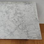 Vintage Frans Dressoir Commode, Ladekast Badkamermeubel Met Marmer Blad 110 thumbnail 6