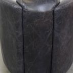 Zwarte Rundleren Aviator Fauteuil Met Een Strak Design En Een Leuke Vormgeving thumbnail 8