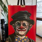 A.pagowski - Old Clown Portrait Circus, Poster Printed 1983 thumbnail 11