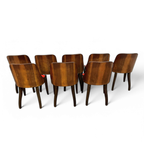 8 X De Coene Frères Chairs By Kortrijkse Kunstwerkstede Art Deco 1930s thumbnail 13