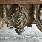 Neo Classical Antique Sculpted Console Table thumbnail 3