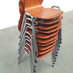 10x Eromes Pagholz Industriële Stapelbare Design Stoel thumbnail 14