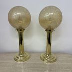 Set Of 2 Large Globe Glass Table Lamps , 1970S thumbnail 20