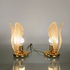 Italian Murano Glass Petali Table Lamp, 1970S thumbnail 10