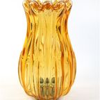 Vintage Glazen Lampenkap Amber thumbnail 3