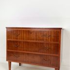 Scandinavisch Vintage Teak Fineren Ladekast Killafors thumbnail 2