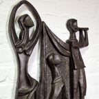 Keramiek Wandsculptuur Paul Vermeire, 1960S thumbnail 4