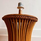 Mid Century Bamboe Rotan Italiaans Design Lampvoet Vintage thumbnail 10