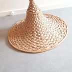 Xxl 70'S Vintage Heksenhoed Lamp Rotan Gras Lamp thumbnail 3