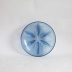 Blue Glass Papyrus Bowl By Verlys Verrerie, 1930S thumbnail 15