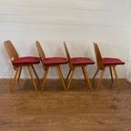 Set Van 4 Vintage Lollipop Stoelen Van Tatra Nabytok - M0607 thumbnail 4