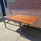 Vintage Wenge Eettafel Uitschuifbaar. thumbnail 2