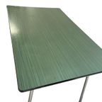 Vintage Muntgroene Formica Tafel / Keukentafel thumbnail 5