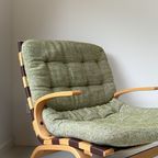 Vintage Houten Kleppe Faureuil Uit Denemarken thumbnail 5